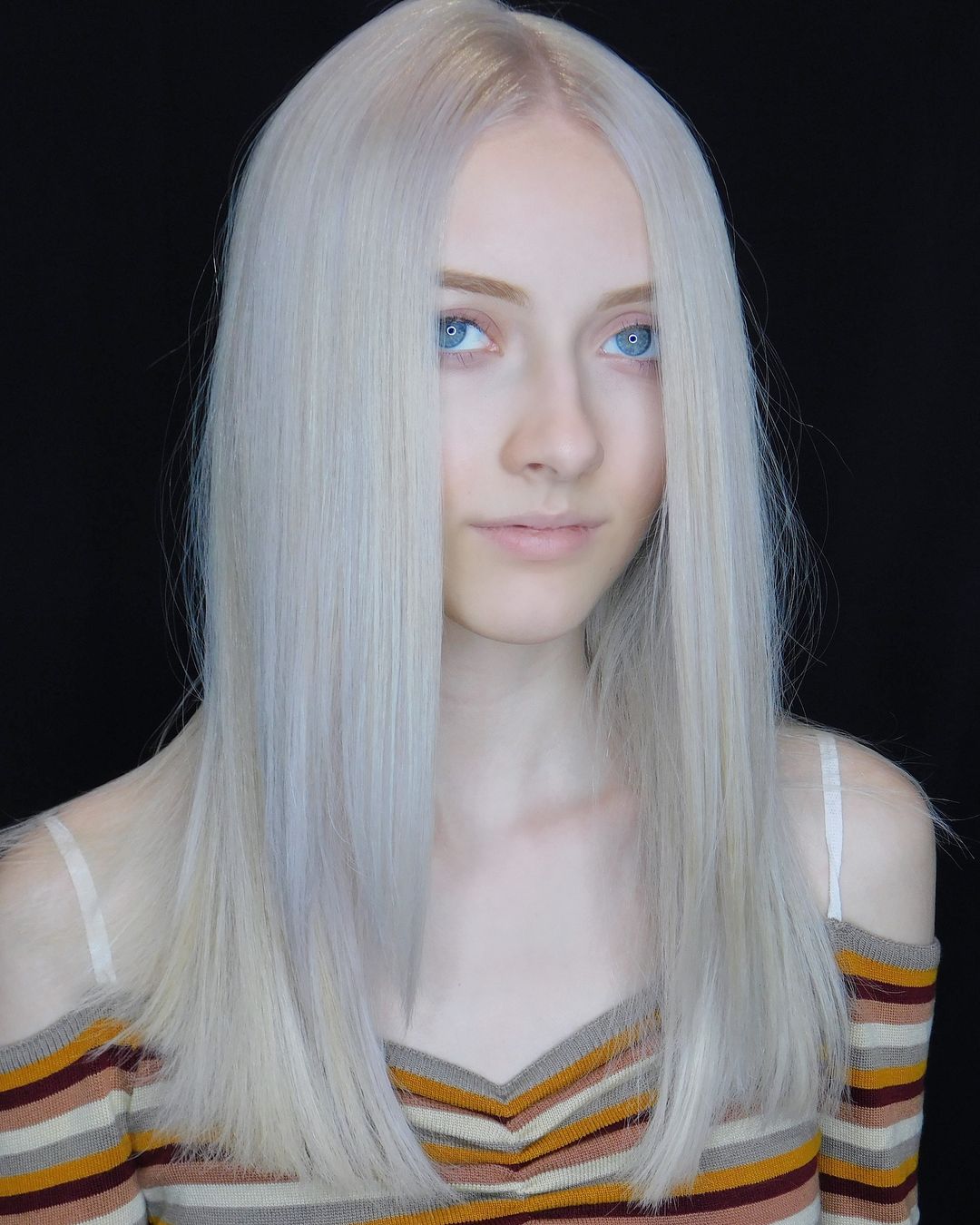 Delicate Soft Straight Ash Blonde Hair